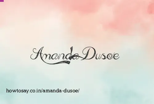Amanda Dusoe