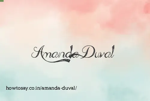 Amanda Duval