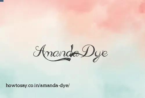 Amanda Dye