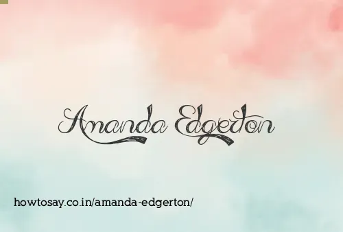 Amanda Edgerton