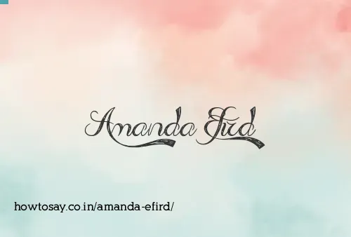 Amanda Efird