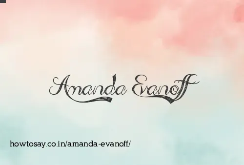 Amanda Evanoff