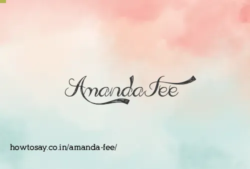 Amanda Fee