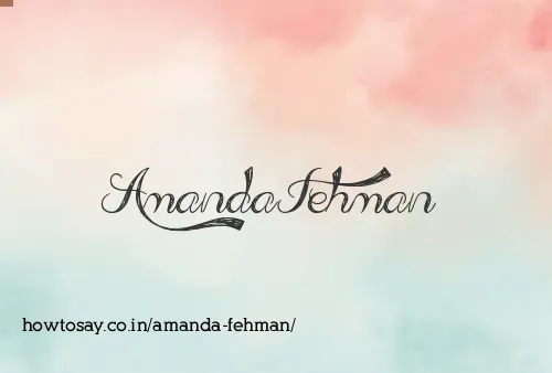 Amanda Fehman