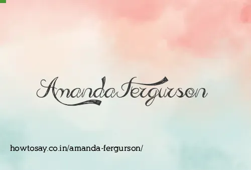 Amanda Fergurson