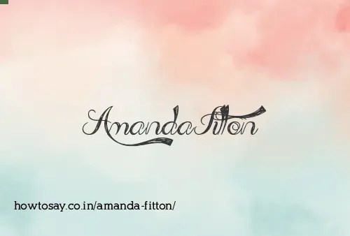 Amanda Fitton