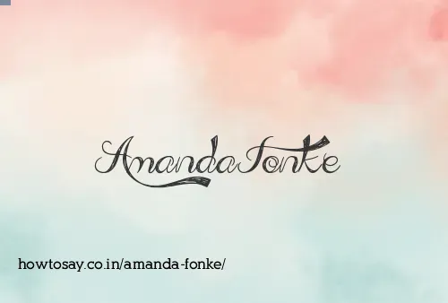 Amanda Fonke