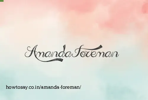 Amanda Foreman