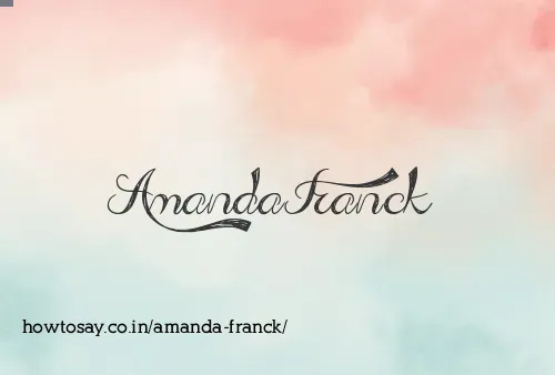 Amanda Franck