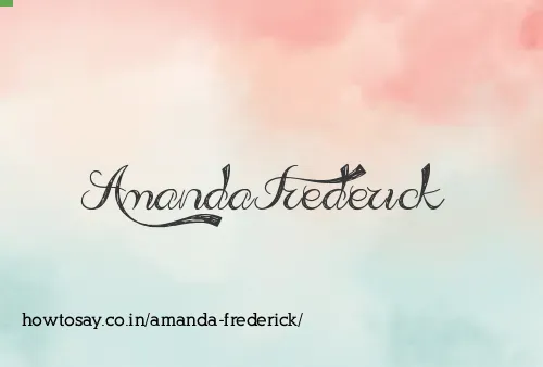 Amanda Frederick