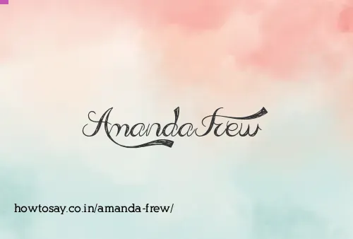 Amanda Frew