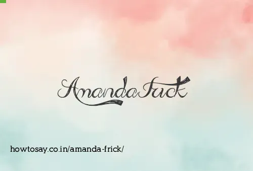 Amanda Frick