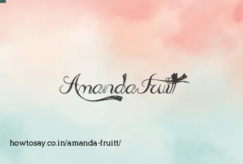 Amanda Fruitt