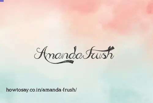 Amanda Frush