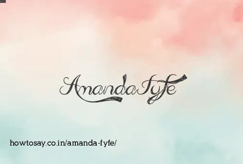 Amanda Fyfe