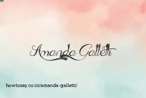 Amanda Galletti