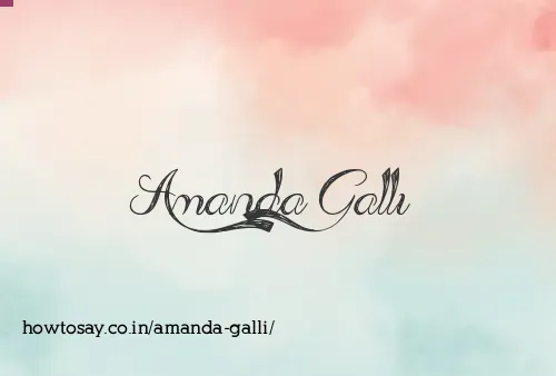 Amanda Galli