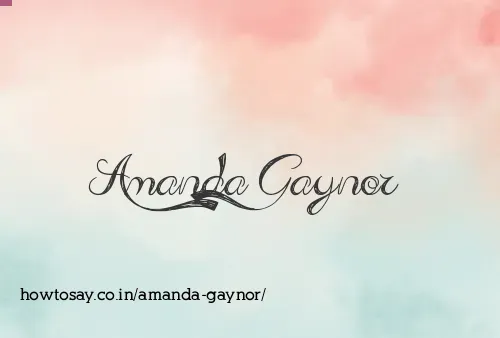 Amanda Gaynor