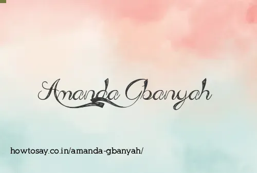 Amanda Gbanyah