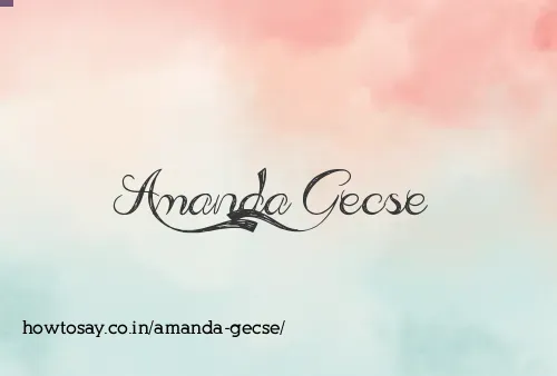 Amanda Gecse