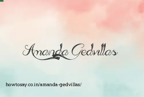 Amanda Gedvillas