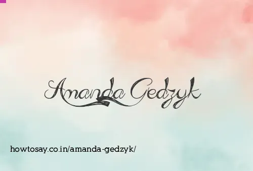 Amanda Gedzyk