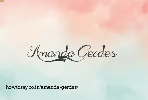 Amanda Gerdes