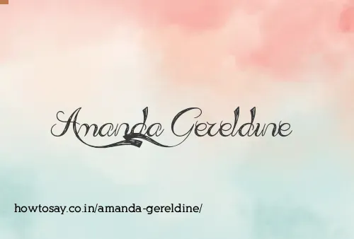 Amanda Gereldine