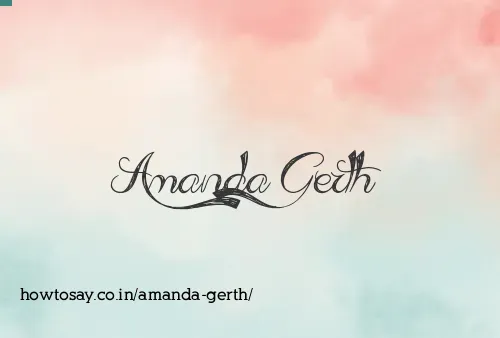 Amanda Gerth