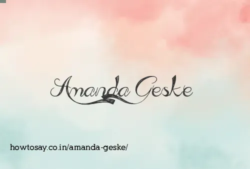 Amanda Geske