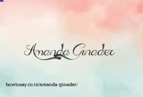 Amanda Ginader