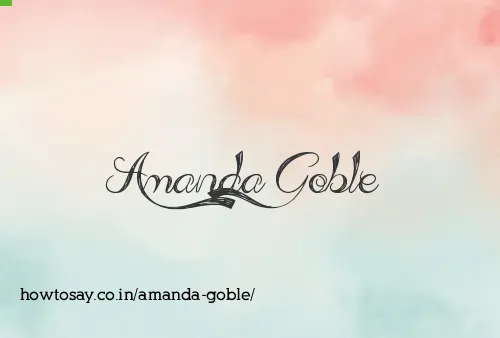 Amanda Goble