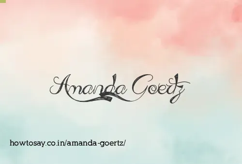 Amanda Goertz