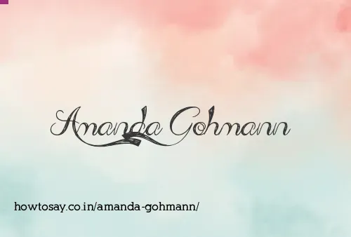 Amanda Gohmann