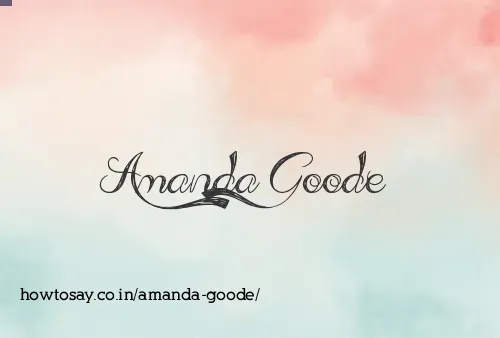 Amanda Goode