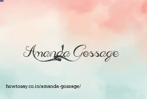 Amanda Gossage