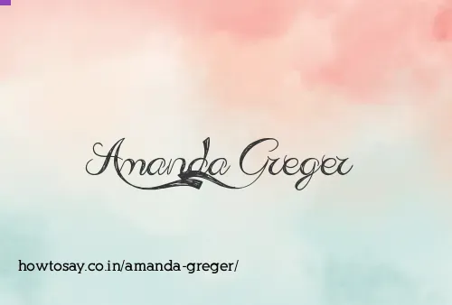 Amanda Greger