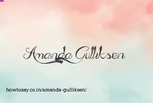 Amanda Gulliksen