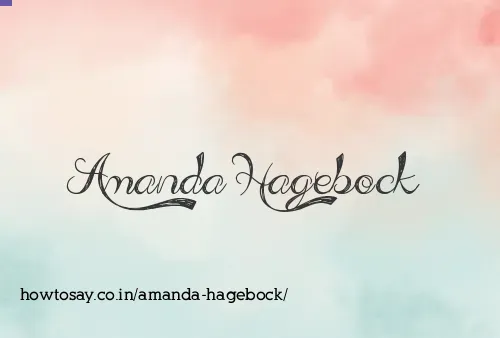Amanda Hagebock