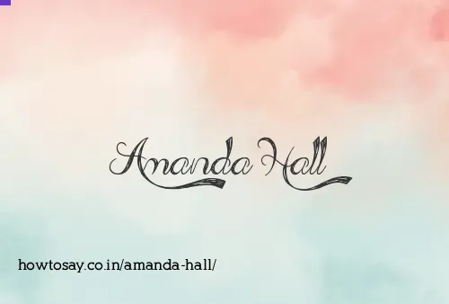 Amanda Hall