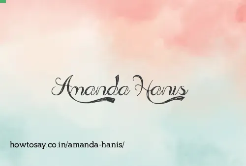 Amanda Hanis