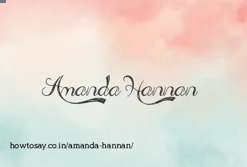 Amanda Hannan