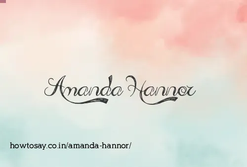 Amanda Hannor
