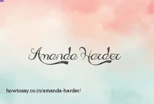 Amanda Harder