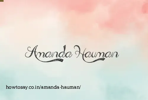 Amanda Hauman