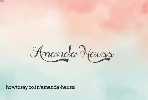 Amanda Hauss