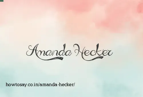 Amanda Hecker