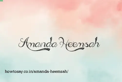 Amanda Heemsah