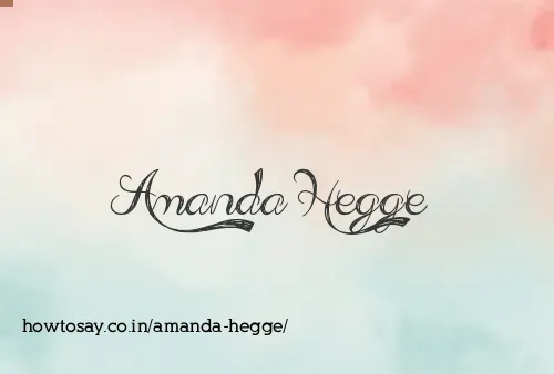 Amanda Hegge
