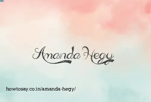 Amanda Hegy